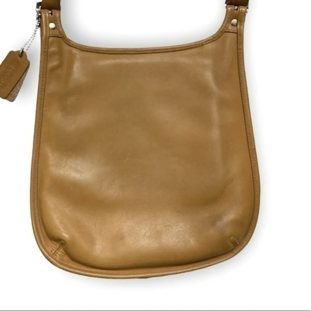 Coach tan leather vintage slim hippie bag 9135 - Picture 4 of 16
